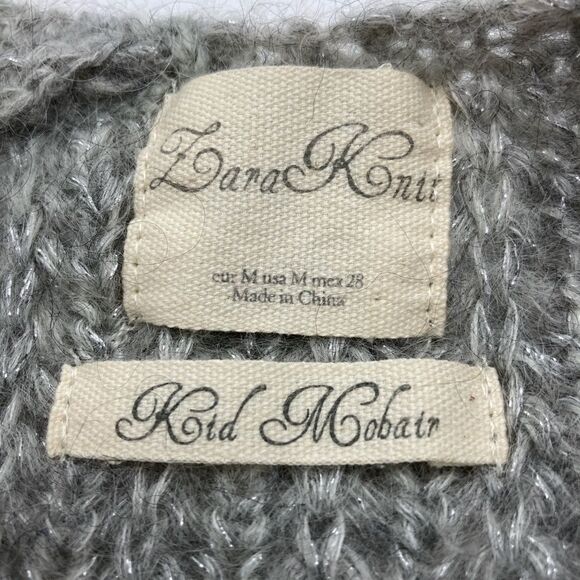Vintage Lara Knit Kid Mohair Crystals Embellished Sweater M - Picture 11 of 12